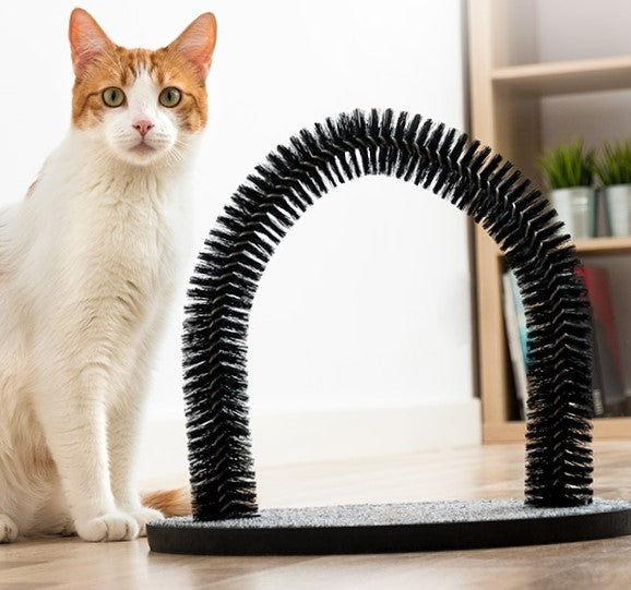 Scratcher e arco di toelettatura per gatti