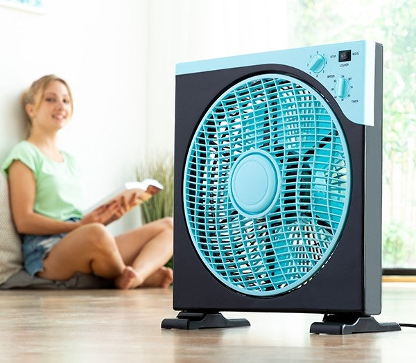 Ventilatore da pavimento 30CM 50W NERO BLU